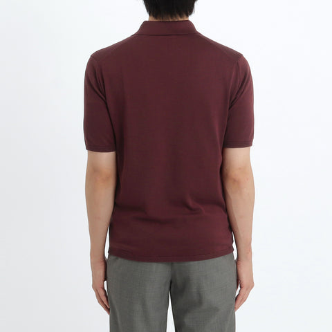 Knit Polo-shirt Color: Bordeaux