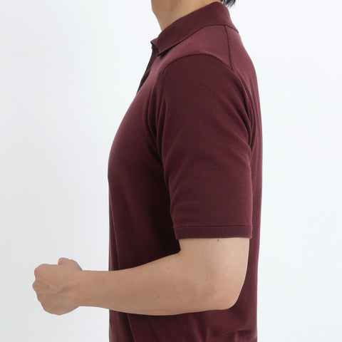 Knit Polo-shirt Color: Bordeaux