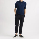 Knit Polo-shirt Color: Deep Blue