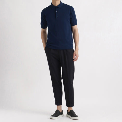 Knit Polo-shirt Color: Deep Blue