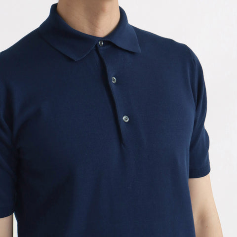 Knit Polo-shirt Color: Deep Blue