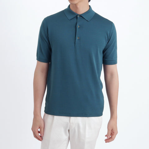 Knit Polo-shirt Color: Deep Sea
