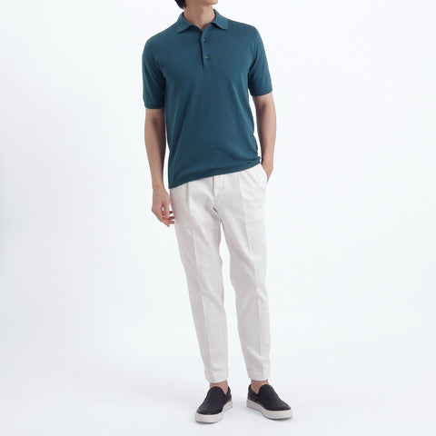 Knit Polo-shirt Color: Deep Sea
