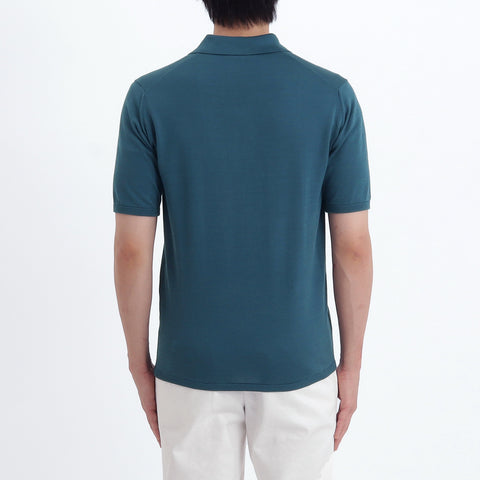 Knit Polo-shirt Color: Deep Sea