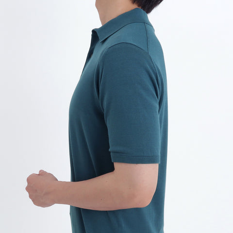 Knit Polo-shirt Color: Deep Sea