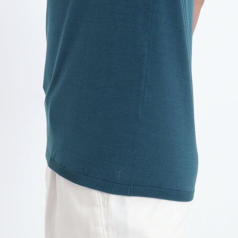 Knit Polo-shirt Color: Deep Sea