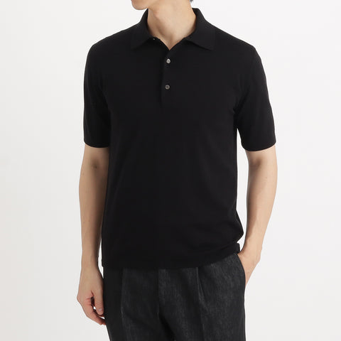 Knit Polo-shirt Color: Black