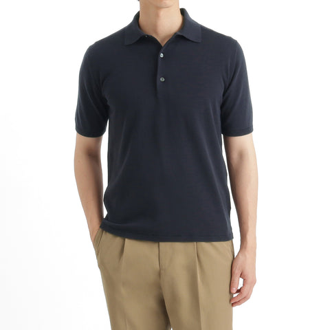Knit Polo-shirt Color: Navy