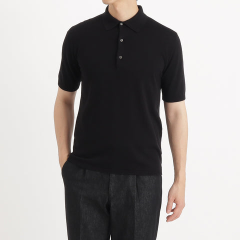 Knit Polo-shirt Color: Black