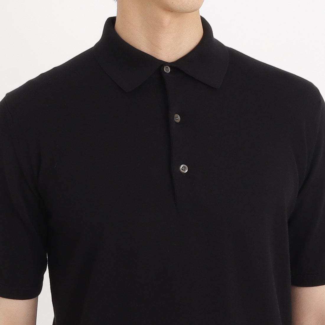 クロスクローゼット ニットポロ　半袖 サイズ2 (M) Deep Blue クロスクローゼット ニットポロ 半袖 サイズ2 (M) Deep Blue