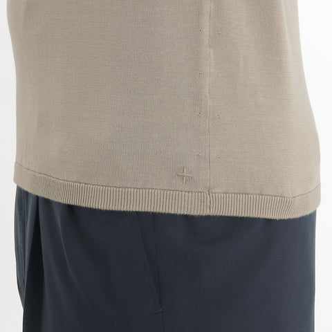 Knit Polo-shirt Color: Sand