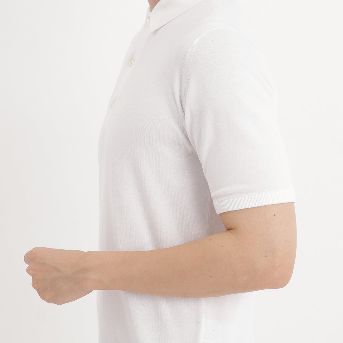 Knit Polo-shirt Color: White