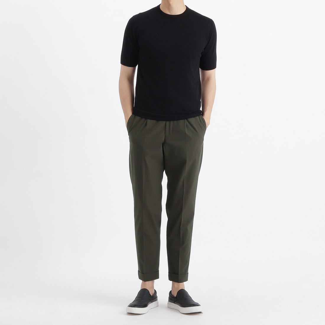 Knit T-shirt Color: Black