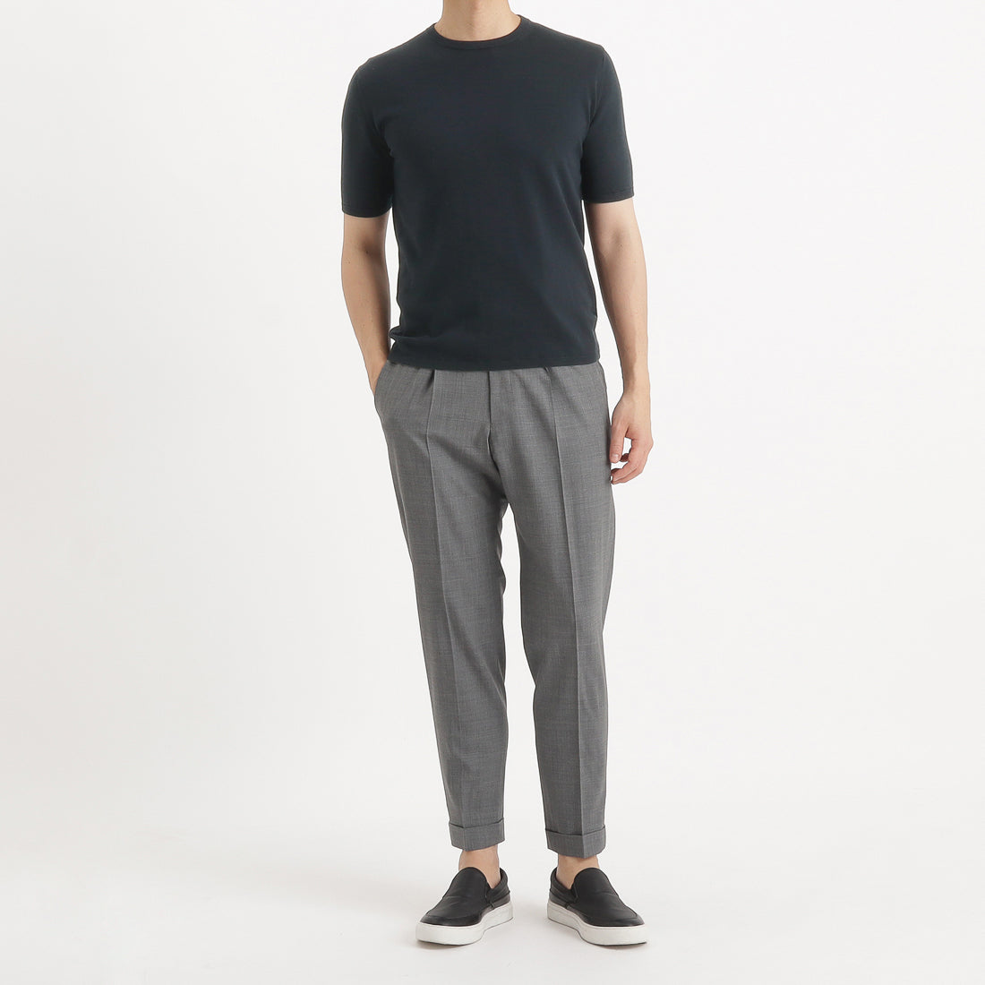 Knit T-shirt Color: Navy