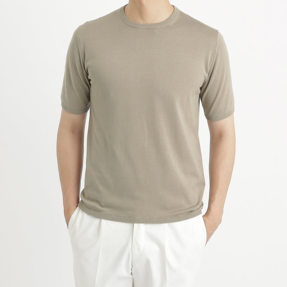 Knit T-shirt Color: Sand