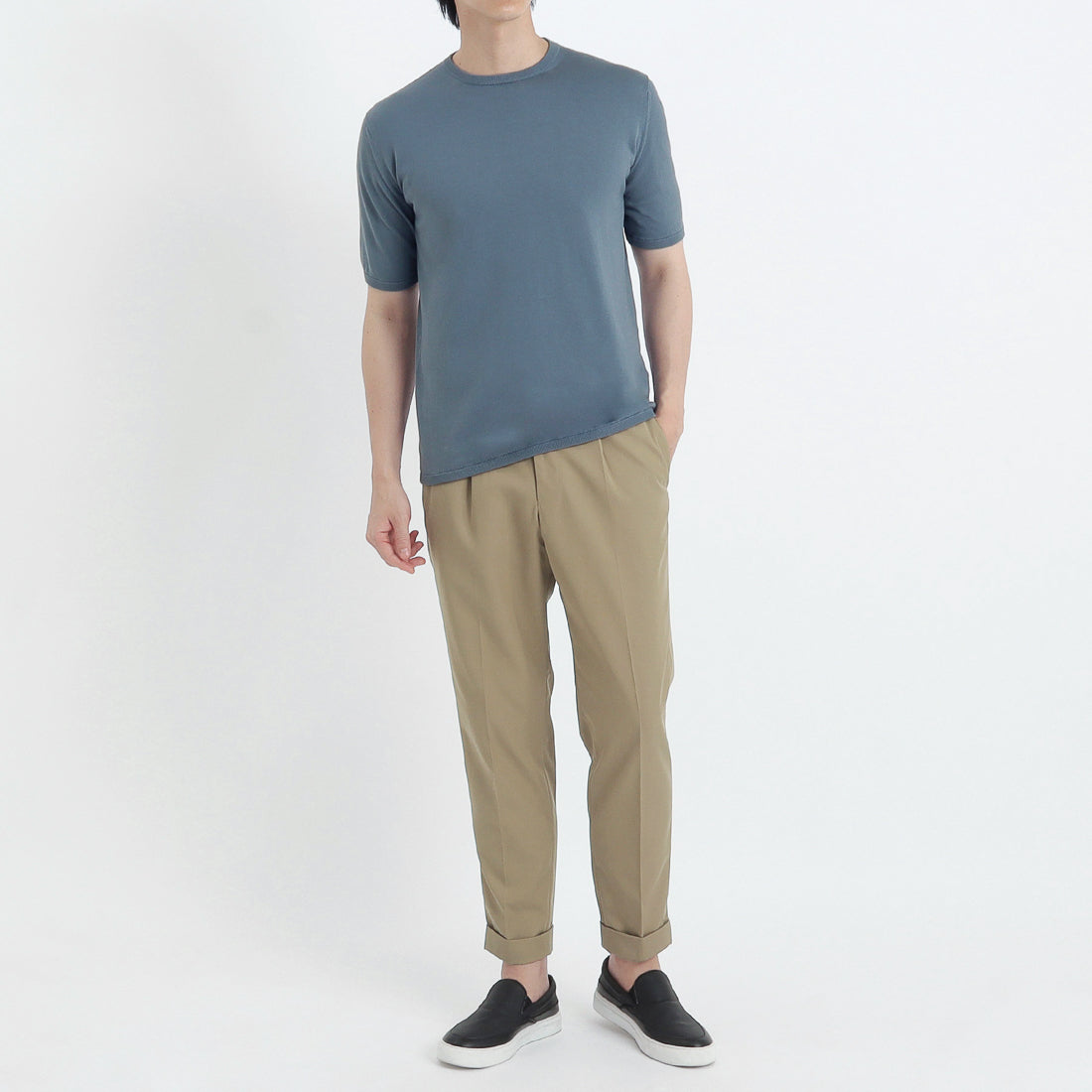 Knit T-shirt Color: Slate Blue