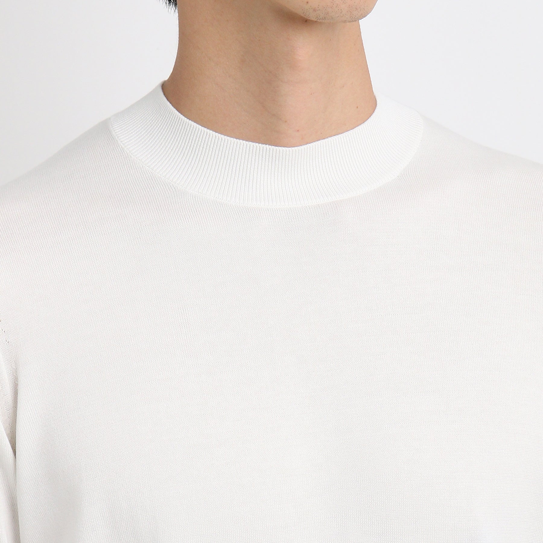 スビンプラチナム モックネックニット ホワイト | ＋CLOTHET ONLINE