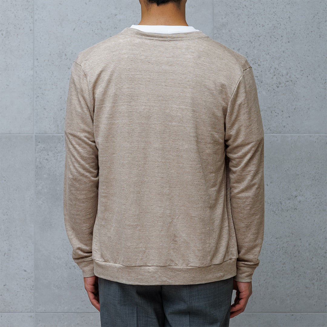 Linen Jersey Cardigan Color: Natural