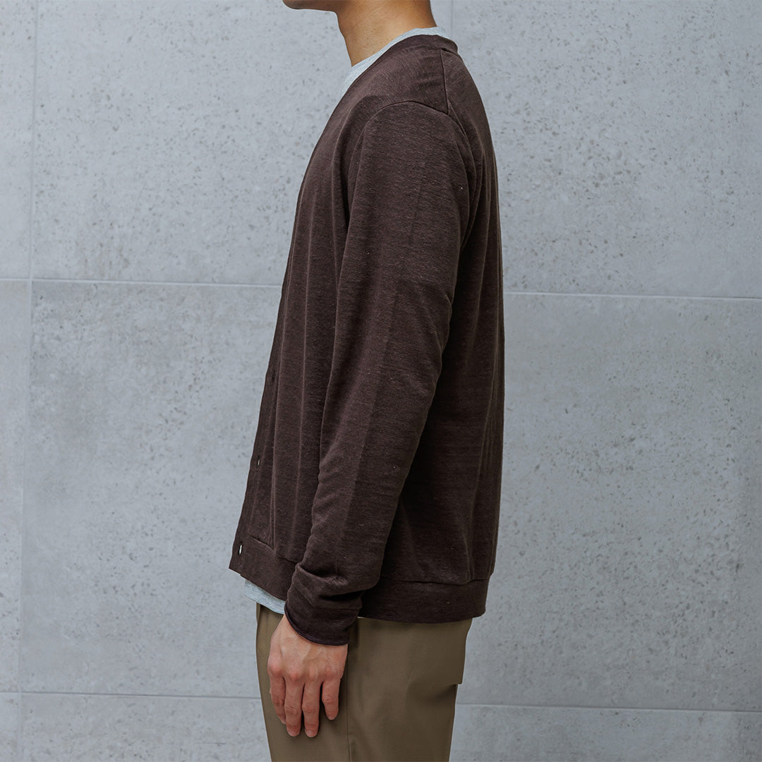 リネンジャージーカーディガン オーク | ＋CLOTHET ONLINE