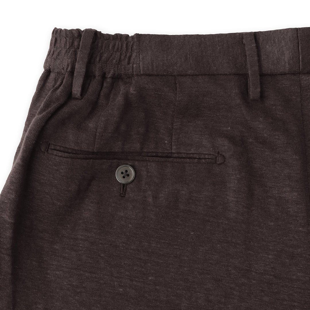 Linen Jersey Short Pants Color: Oak