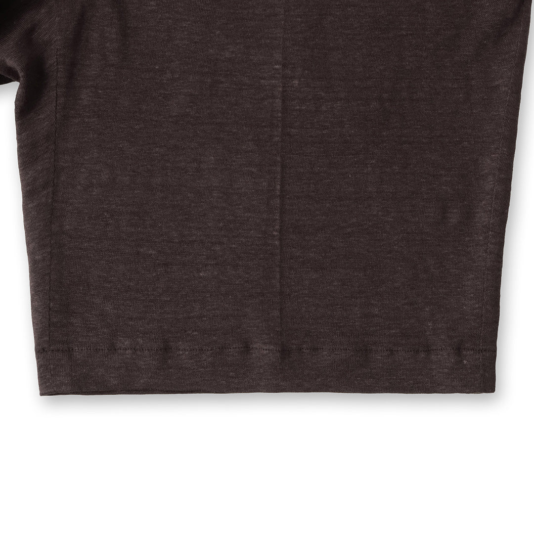 Linen Jersey Short Pants Color: Oak