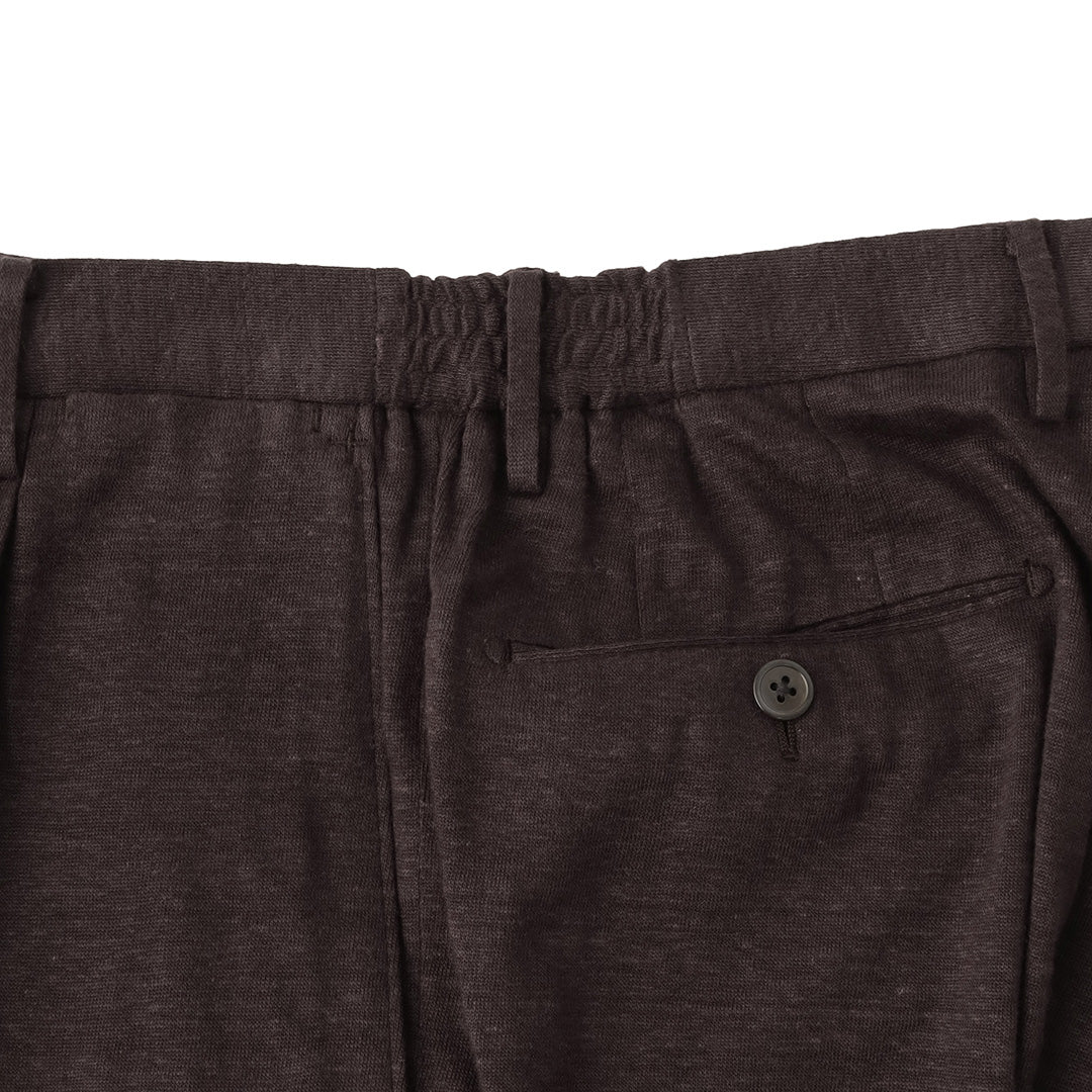 Linen Jersey Short Pants Color: Oak