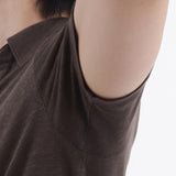 Linen Jersey Tailored Skipper Shirt Color: Oak