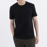 【THE LIMITED EDITION】 Lyocell&Cotton Tailored T-shirt Color: Black