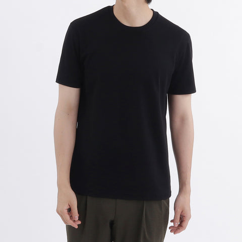 【THE LIMITED EDITION】 Lyocell&Cotton Tailored T-shirt Color: Black