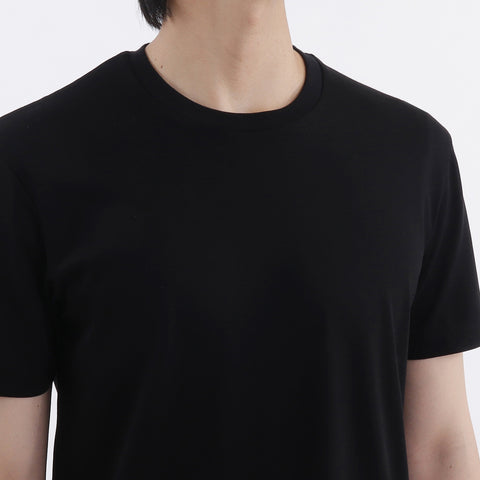 【THE LIMITED EDITION】 Lyocell&Cotton Tailored T-shirt Color: Black