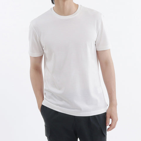 【THE LIMITED EDITION】Lyocell&Cotton Tailored T-shirt Color: Off White