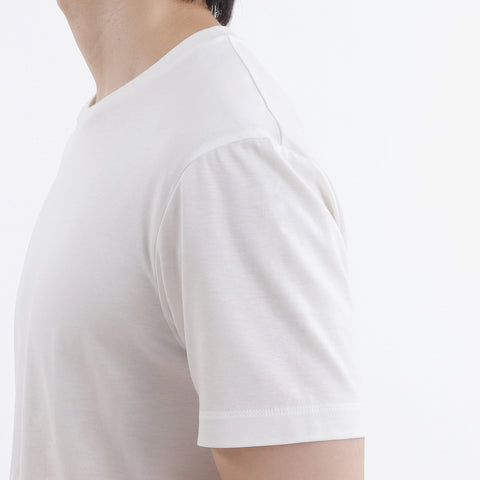 【THE LIMITED EDITION】Lyocell&Cotton Tailored T-shirt Color: Off White