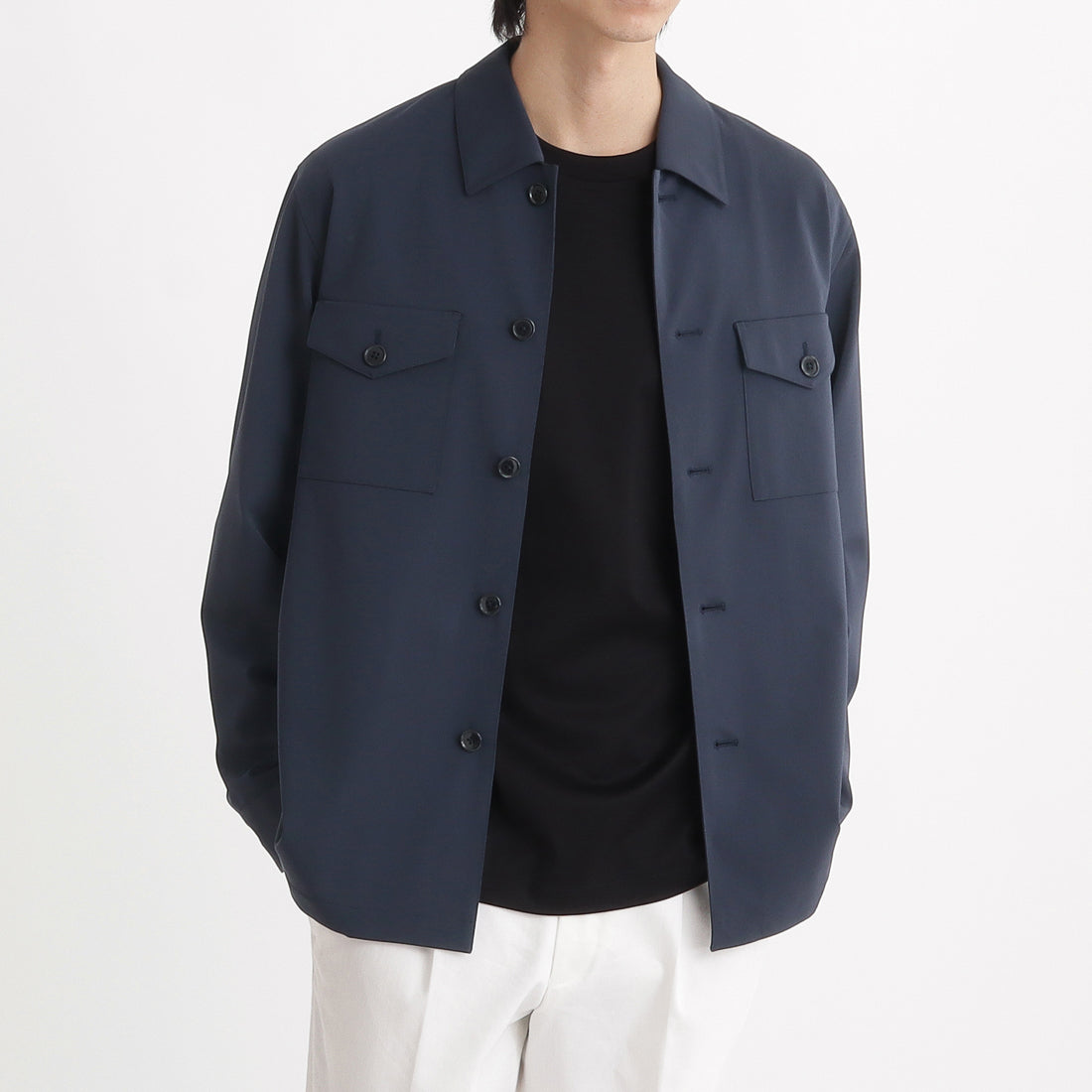 マットツイスト ファティーグシャツ ネイビー | ＋CLOTHET ONLINE