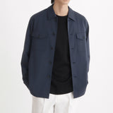 Matte Twist Fatigue Shirt Color: Navy