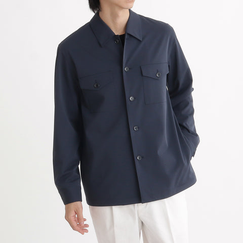 Matte Twist Fatigue Shirt Color: Navy