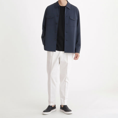 Matte Twist Fatigue Shirt Color: Navy