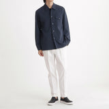 Matte Twist Fatigue Shirt Color: Navy