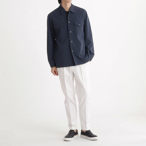 Matte Twist Fatigue Shirt Color: Navy