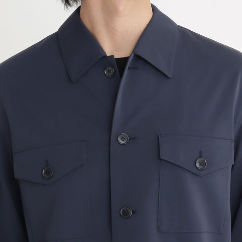 Matte Twist Fatigue Shirt Color: Navy