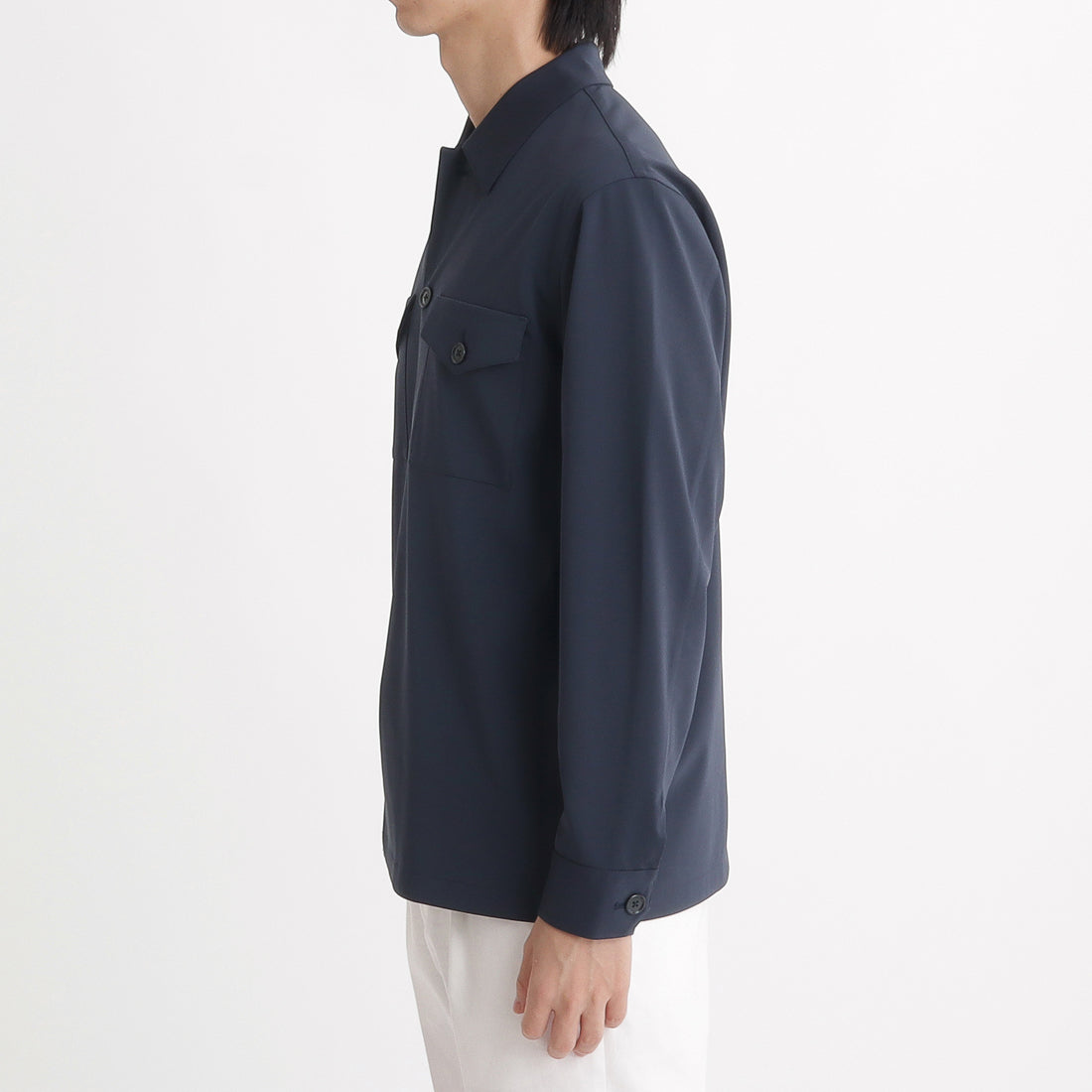 Matte Twist Fatigue Shirt Color: Navy