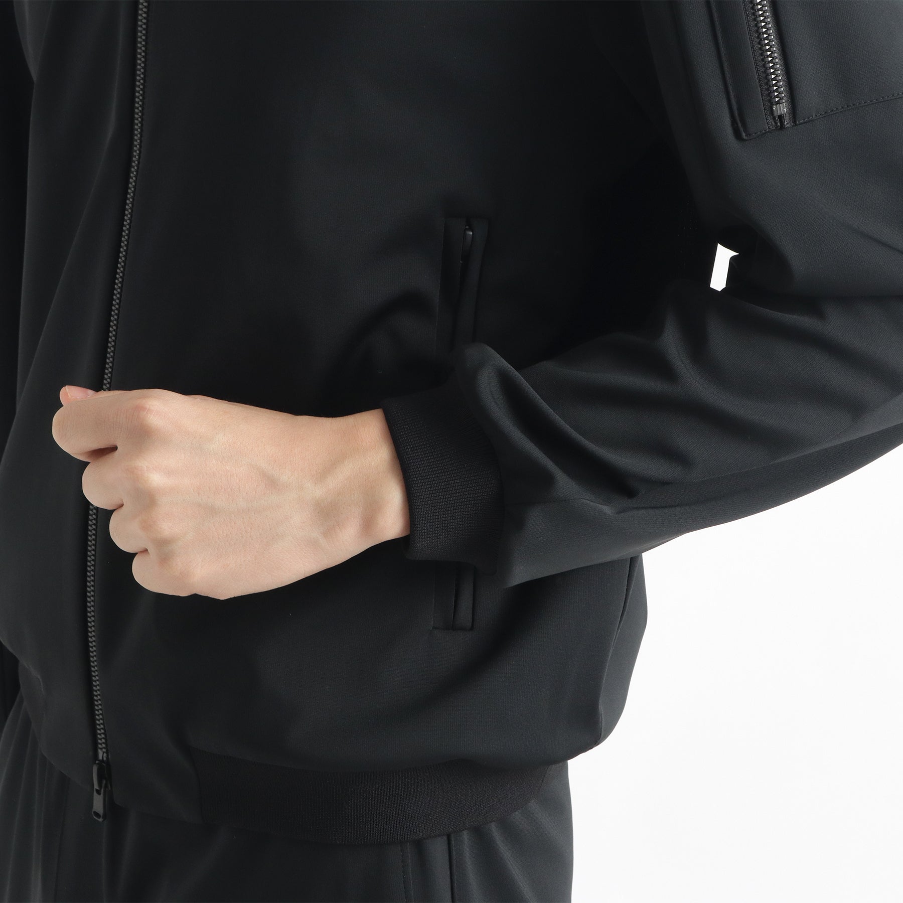 マットツイスト フライトジャケット ブラック | ＋CLOTHET ONLINE