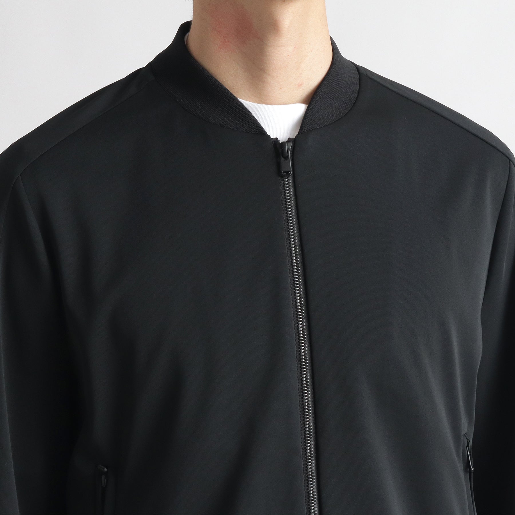 マットツイスト フライトジャケット ブラック | ＋CLOTHET ONLINE