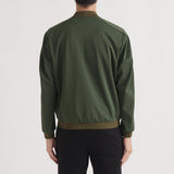 Matte Twist Flight Jacket Color: Khaki