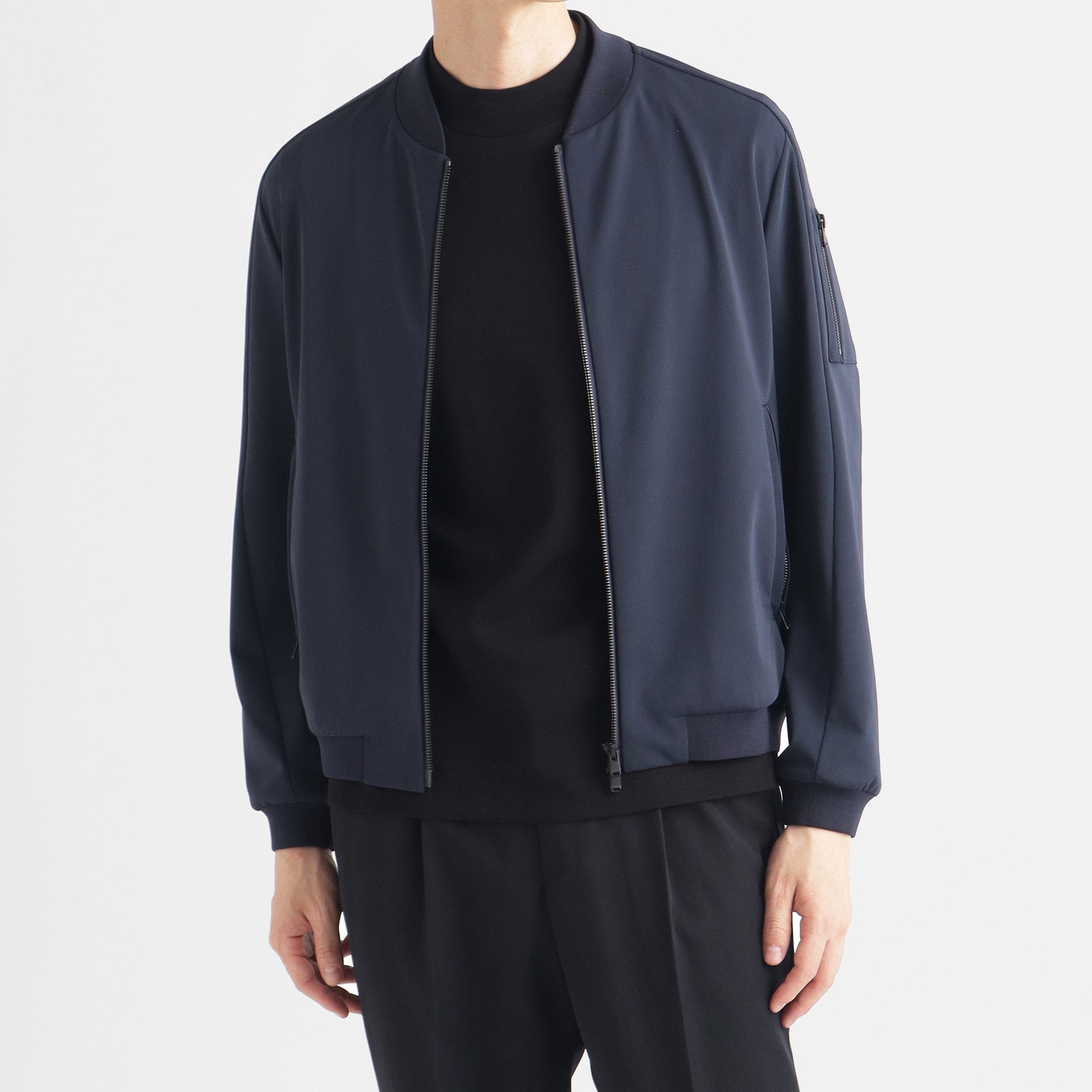 +CLTHET マットツイストフライトジャケット サイズ1 マットツイストフライトジャケット ブラック – MINIMAL WARDROBE