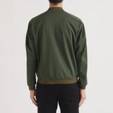 Matte Twist Flight Jacket Color: Olive