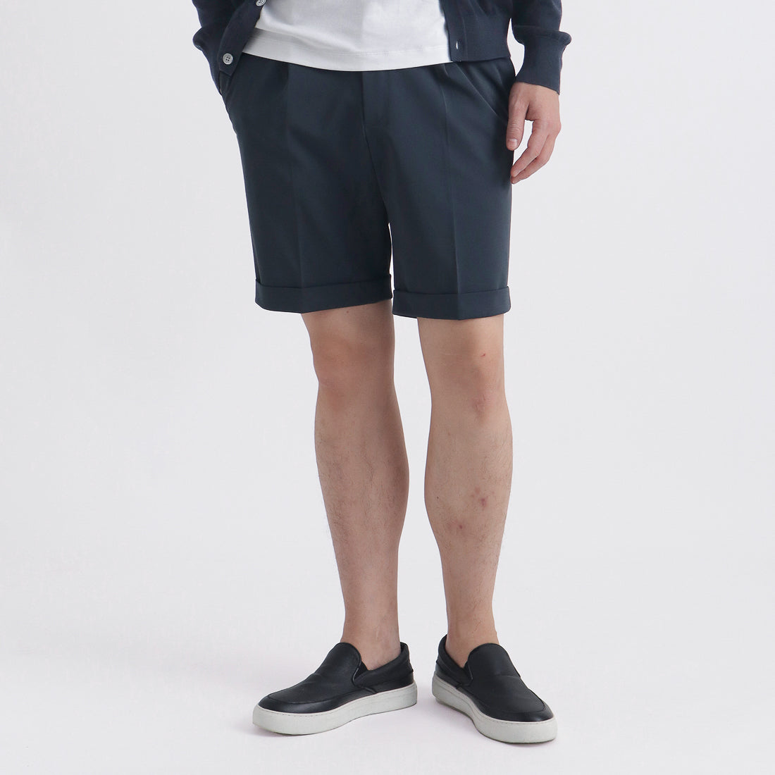 マットツイスト ショートパンツ ネイビー | ＋CLOTHET ONLINE