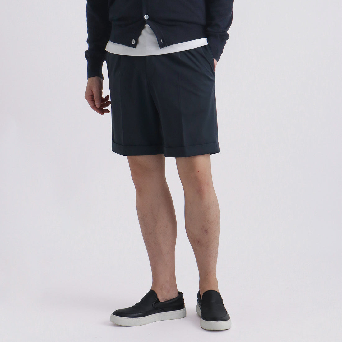 マットツイスト ショートパンツ ネイビー | ＋CLOTHET ONLINE