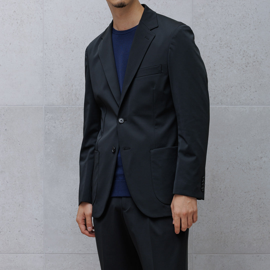 【Renewal】Matte Twist Tailored Jacket Color: Black