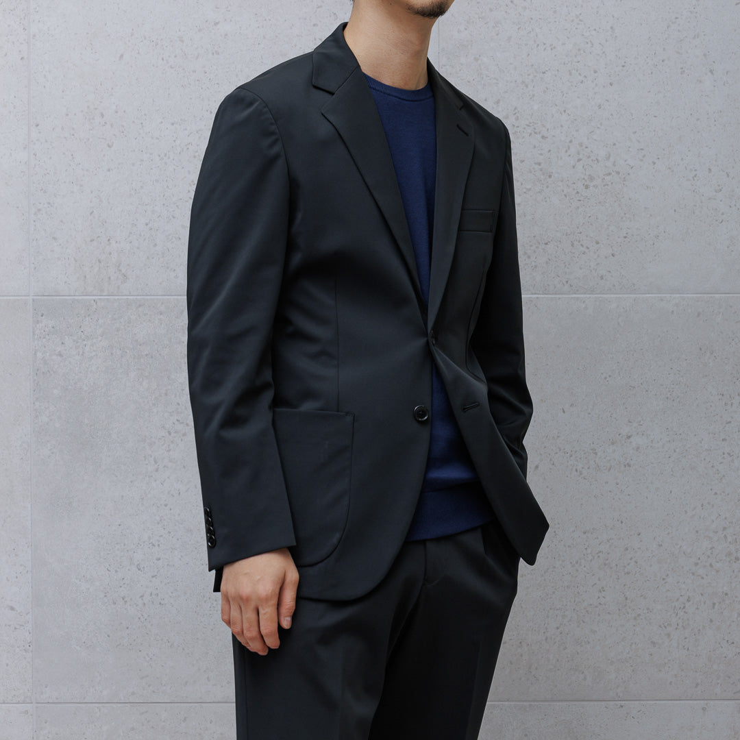 【Renewal】Matte Twist Tailored Jacket Color: Black