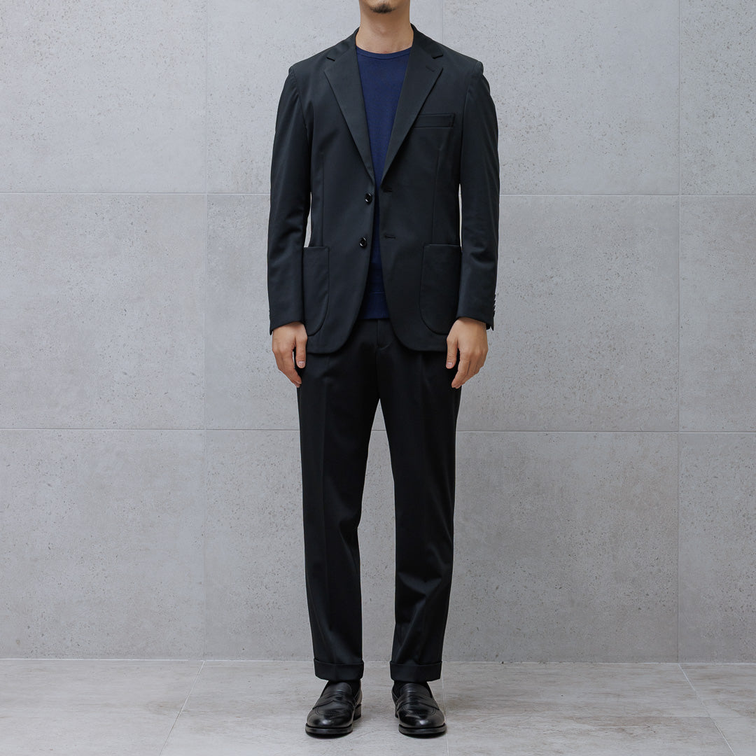 【Renewal】Matte Twist Tailored Jacket Color: Black